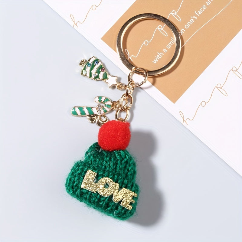 Candy Christmas Tree Cap Key Rings For Girls Keychain