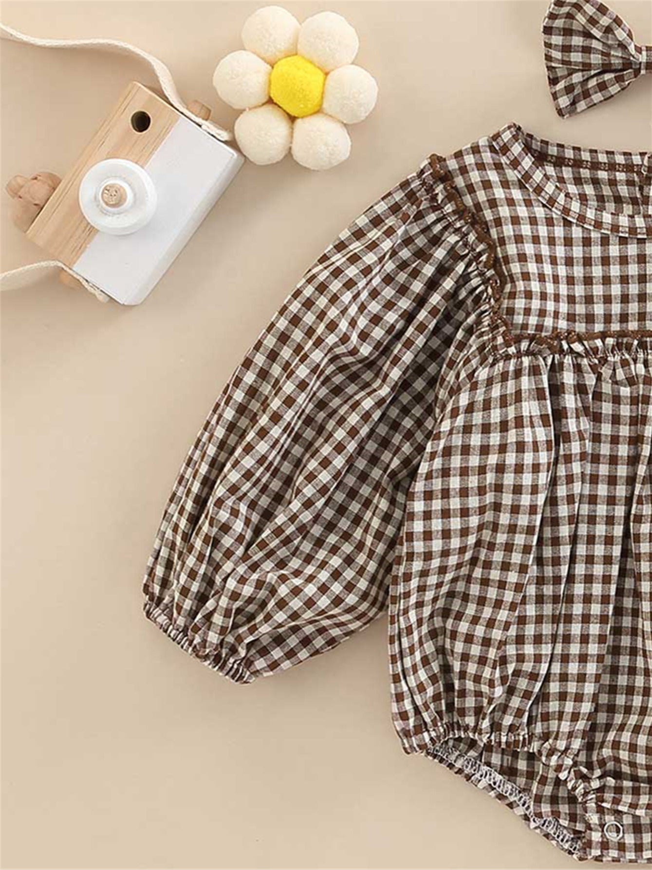 Toddler Girls Onesie with Bowknot Headband