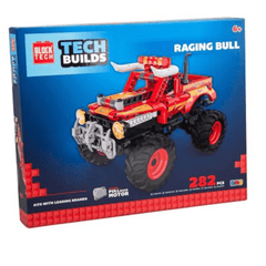 Block Tech Raging Bull Building Set 282 Piece Kit Pull Back Motor & Moving Parts