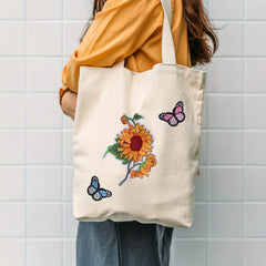 Sunflowers Butterfly Daisy Flower Iron On Patches Set