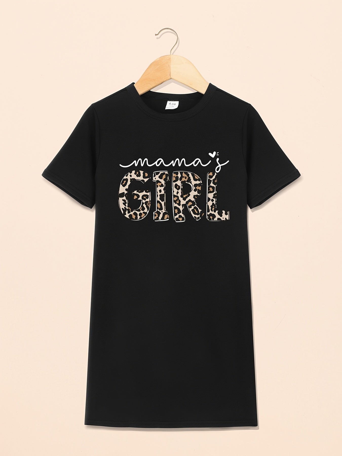 Toddler Girls Mama's Girl Print T Shirt Dress