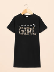 Toddler Girls Mama's Girl Print T Shirt Dress