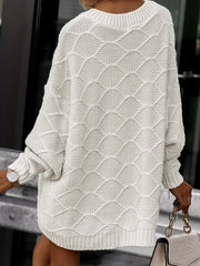 Solid Loose Casual Long Sleeve Sweater for Women