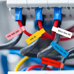 240pcs Cable Labels 8 Colors Writable Waterproof Wire Labels