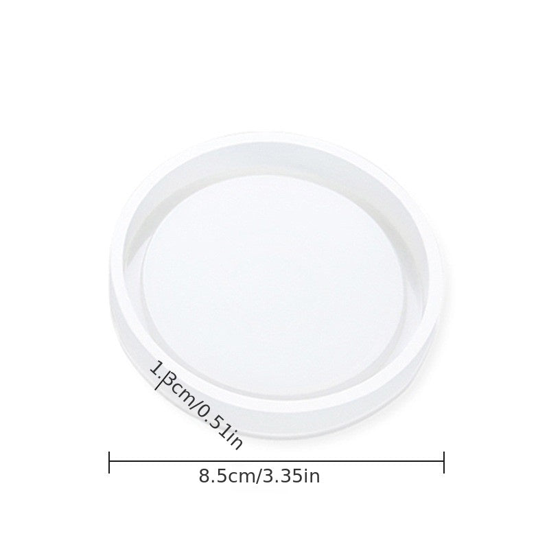DIY Coaster Silicone Mold Mirror Epoxy Resin Mold