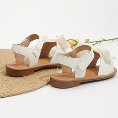 Girls Bowknot Open Toe Sandals Lightweight Anti Slip Sandals