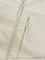 Solid Zip Up Hooded Jacket Casual Long Sleeve Versatile Outerwear