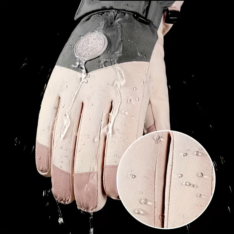 Winter Cycling Skiing Gloves Touch Screen Waterproof Windproof