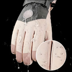 Winter Cycling Skiing Gloves Touch Screen Waterproof Windproof
