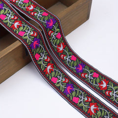 Vintage Jacquard Ribbon Trim Embroidered Sewing Lace Ribbon Fabric