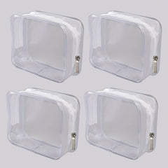 Clear Makeup Bags Set Transparent Cosmetic Bag Travel Toiletry Zipper