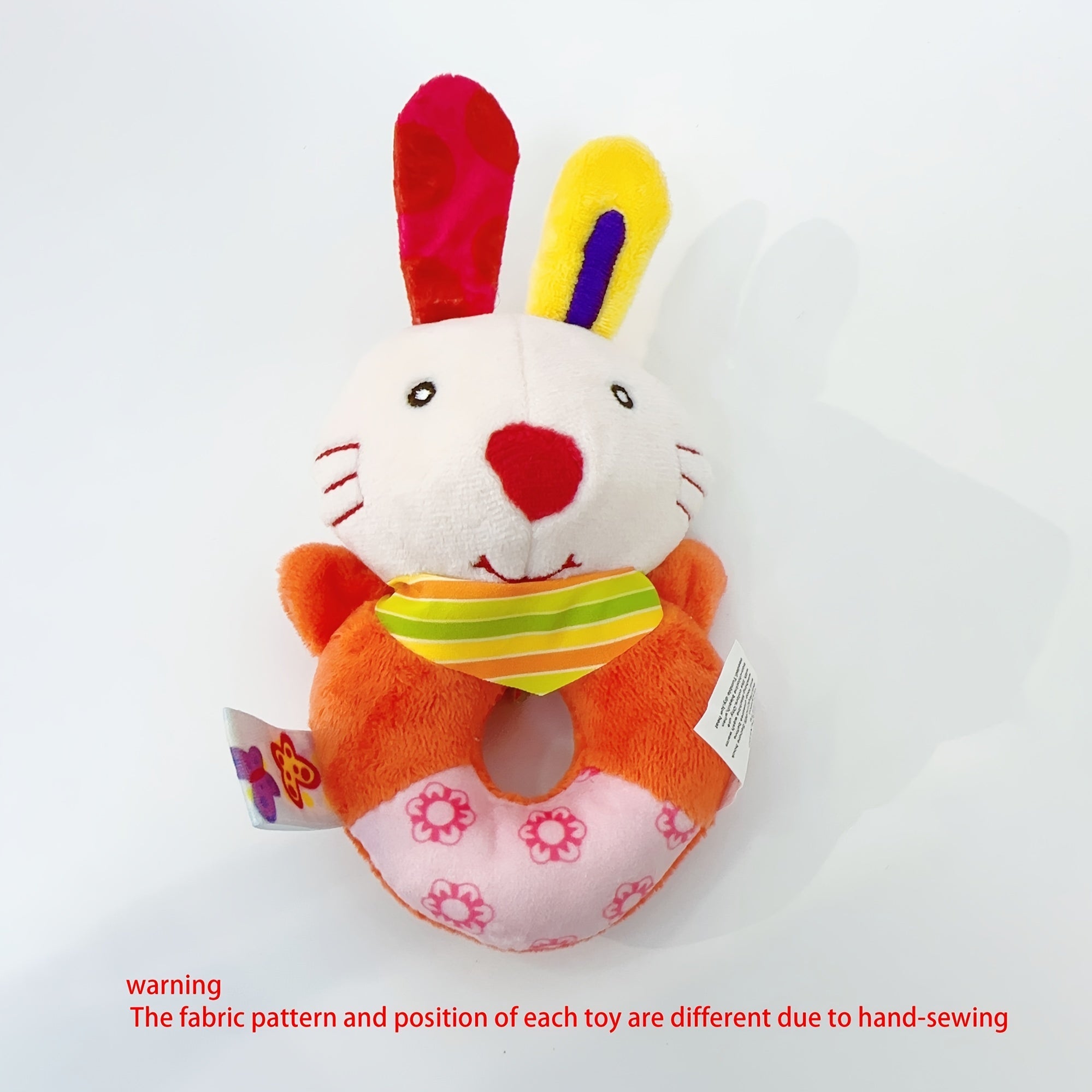 Baby Animal Hand Rattle Plush Toy
