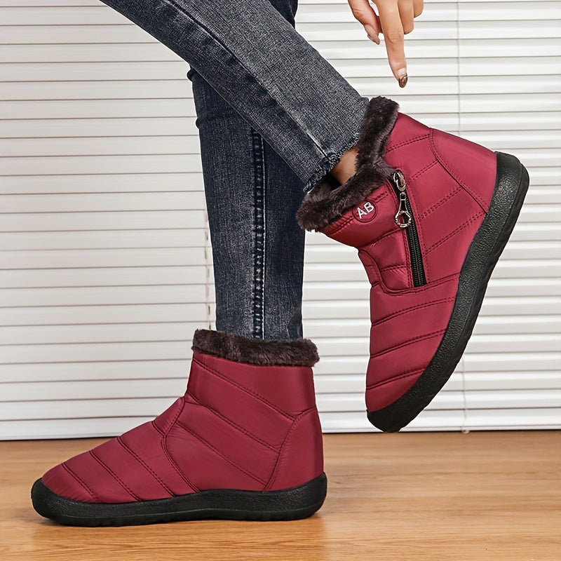 Women's Waterproof Snow Boots Plush Lined Snow Shoes