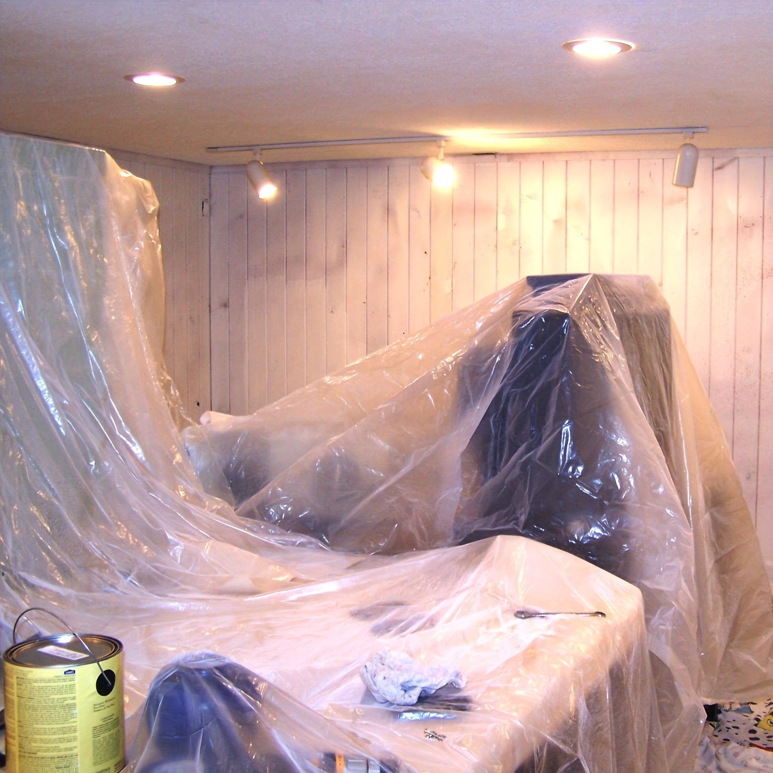 Clear Plastic Sheeting Drop Cloth Waterproof Dustproof Furniture Co