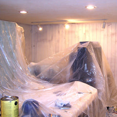 Clear Plastic Sheeting Drop Cloth Waterproof Dustproof Furniture Co