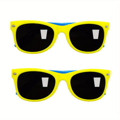 Kids Neon Sunglasses Bulk for Boys & Girls, 2 Pcs Party Favors