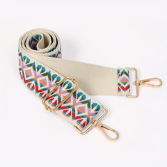 Retro Jacquard Purse Crossbody Strap Floral Pattern Guitar Strap