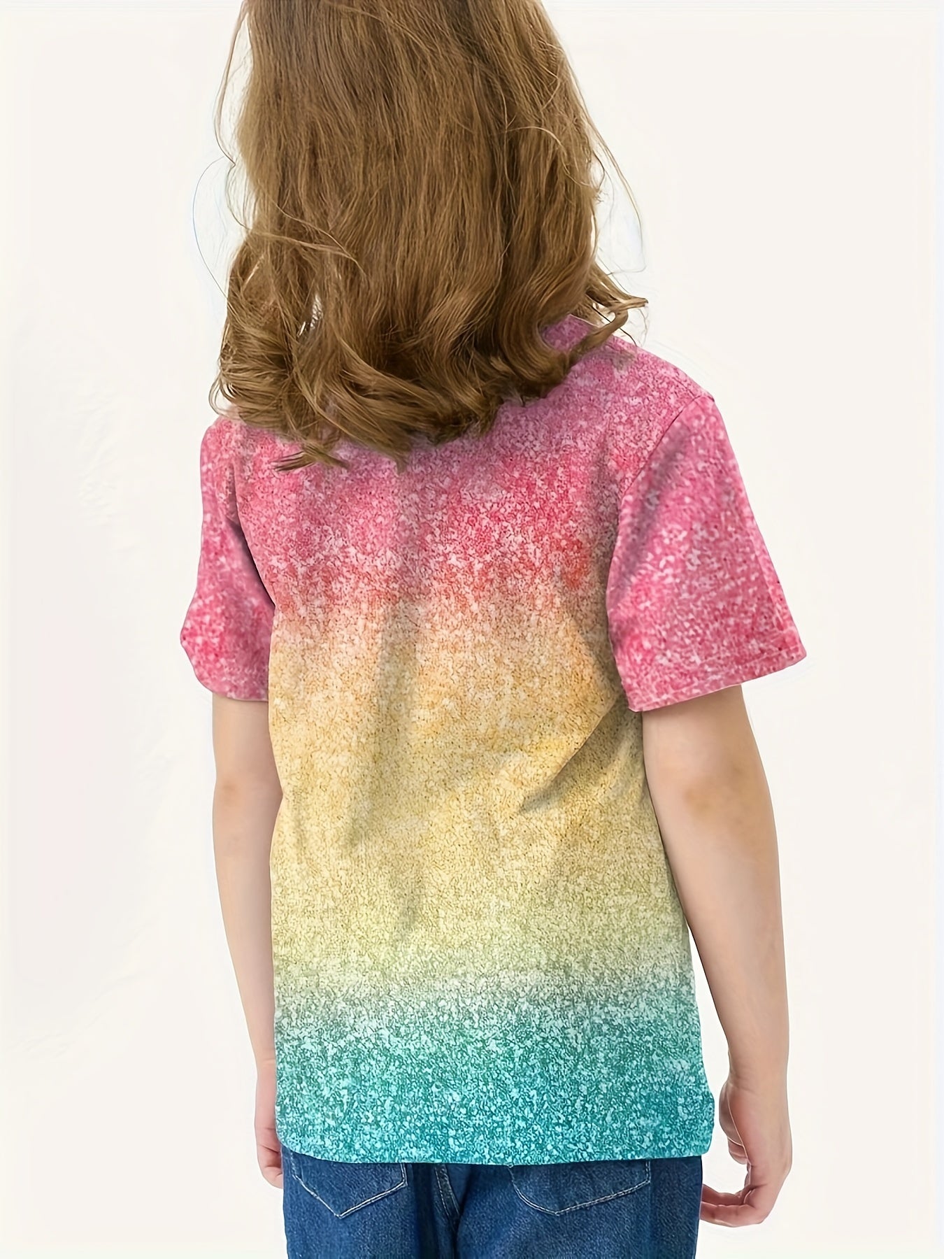 Sequin Unicorn Short Sleeve T-shirt Girls Spring Summer Gift