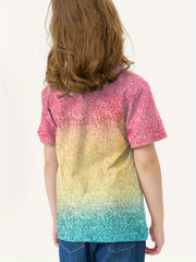 Sequin Unicorn Short Sleeve T-shirt Girls Spring Summer Gift