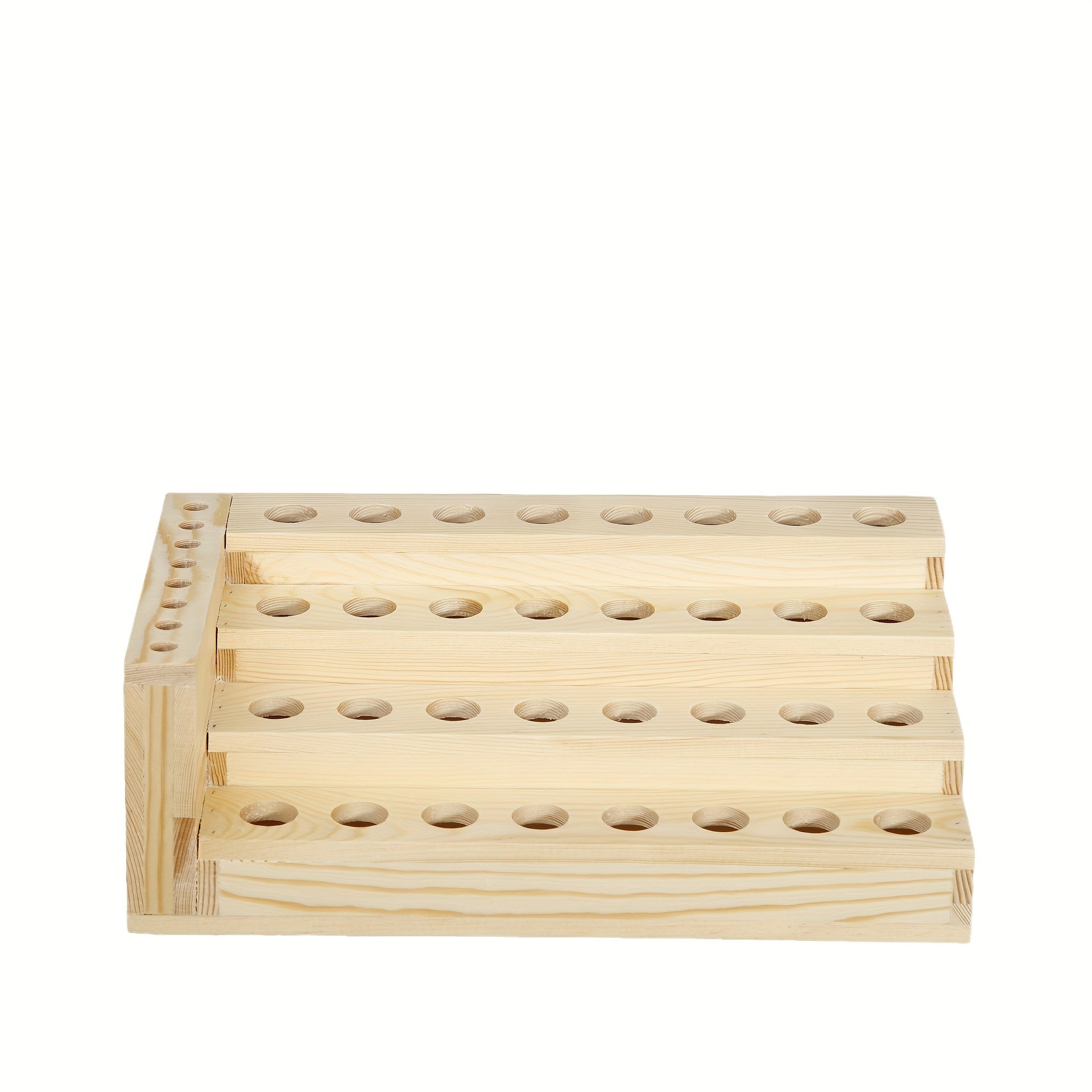Wood Paint Holder Paint Storage And Display Box Holds 32 Paint Bottle