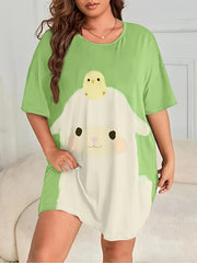 Alpaca & Chicken Print Nightdress