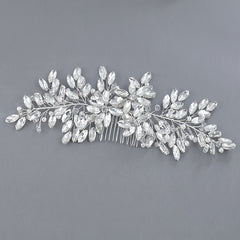 Crystal Bridal Headpiece Wedding Headband For Brides Flower Bride Hair Vine