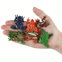 24pcs Colorful Plastic Frog Toys Fun Easter Party Favors