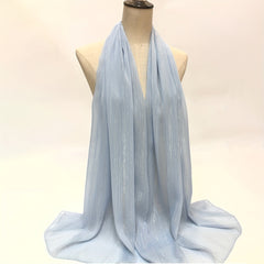 Solid Scarf Hijab Shawl Windproof Head Wraps Women's Turban