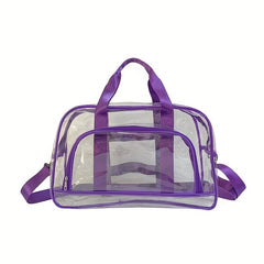 Transparent Travel Bag Large Capacity PVC Handbag Fitness Storage Beach Bag
