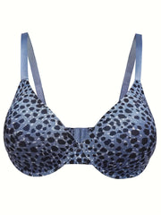 Leopard Print Molded Cup Padded Bra