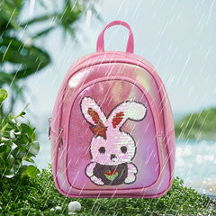 Sequin Rabbit Backpack For Teens Boys Girls Kindergarten School Bag