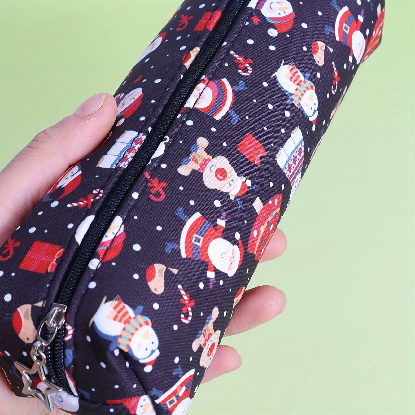 Christmas Snowman Pencil Case Holiday Style Stationery