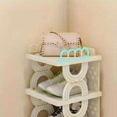 Folding Shoe Rack Space-Saving Storage Rack