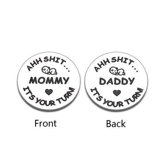 Double Sided Decision Coins for Parents - Perfect Gift for Dad Mom Husband Wife