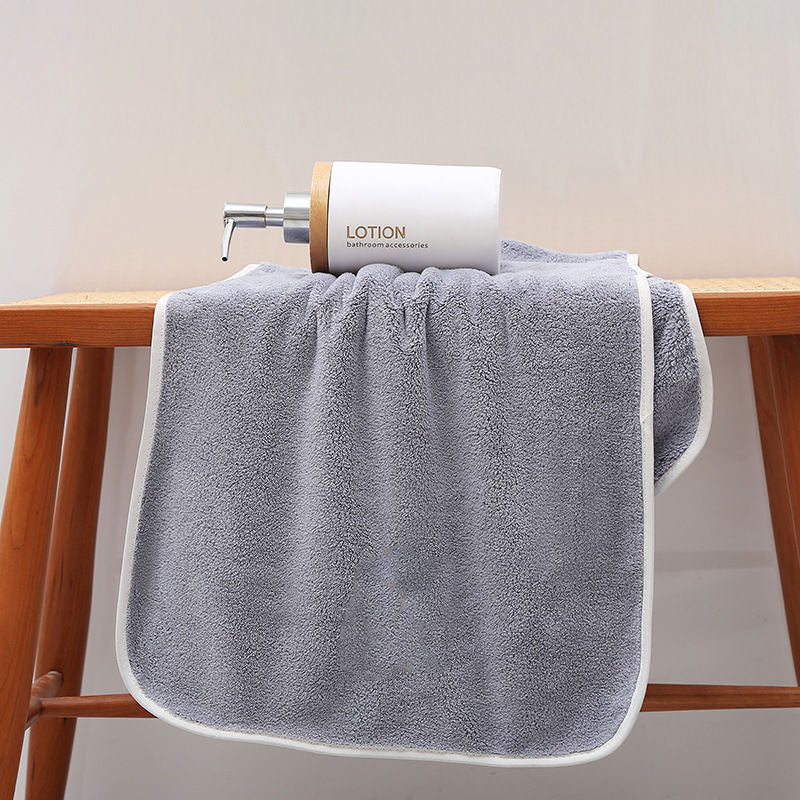 5pcs Coral Fleece Hand Towels Soft And Absorbent 13.7x29.5in