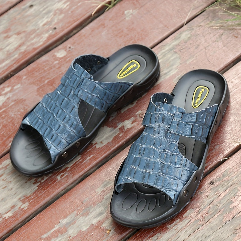 Men's Wear resistant Non Slip Comfy Slides Beach Shoes Summer