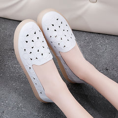 Women's Floral Slip On Loafers Walking Shoes