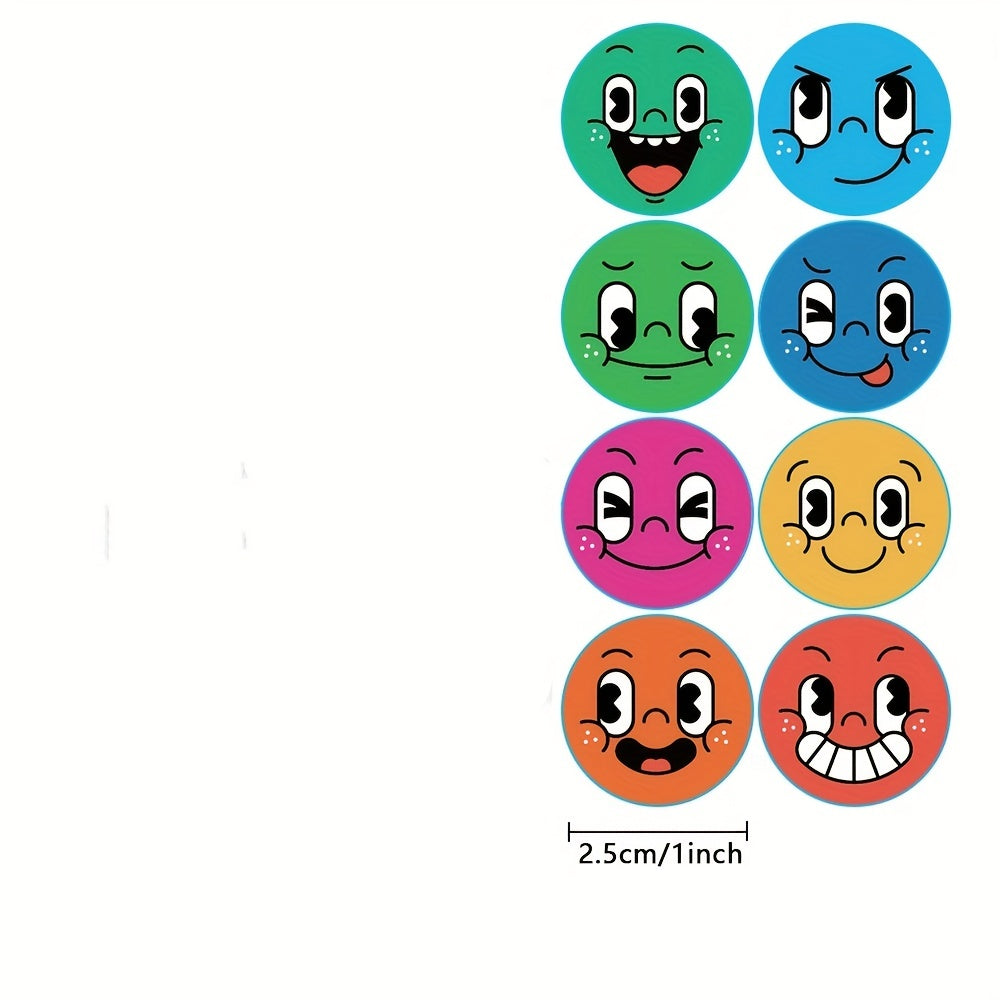 500 Smile Face Reward Stickers Roll, Party & Holiday Supplies