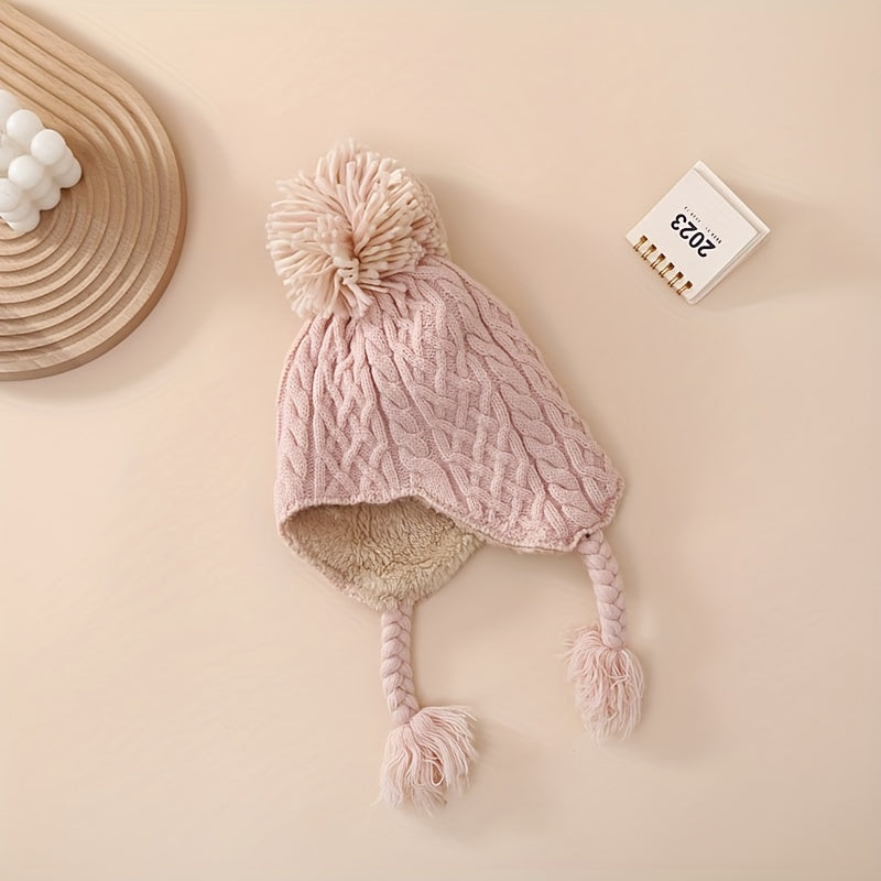 Winter Windproof Baby Beanie Hat for 6-24 Months