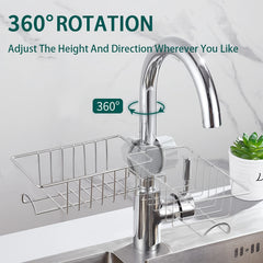 Kitchen Faucet Rack Sponge Holder Sink Caddy Organizer Hanging Caddy