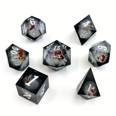 7pcs Christmas Liquid Core Dice For Board Game Holiday Entertainment Dice