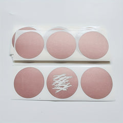 100pcs 40mm Round Rose Golden Scraping Film Stickers DIY Music Self Adhesive