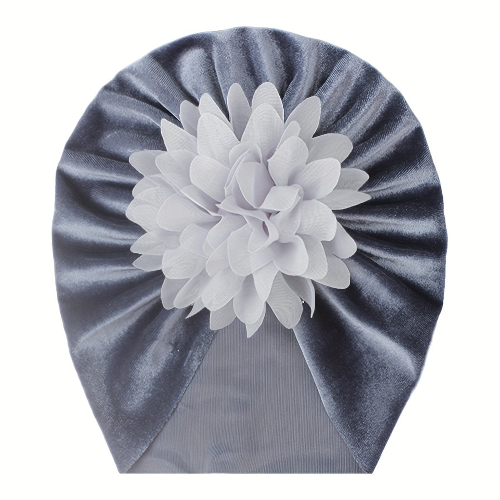 Chiffon Flower Baby Headscarf Hat - For Baby