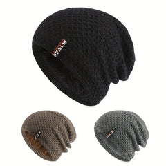 Velvet Woolen Beanie Hat with Ear Protection