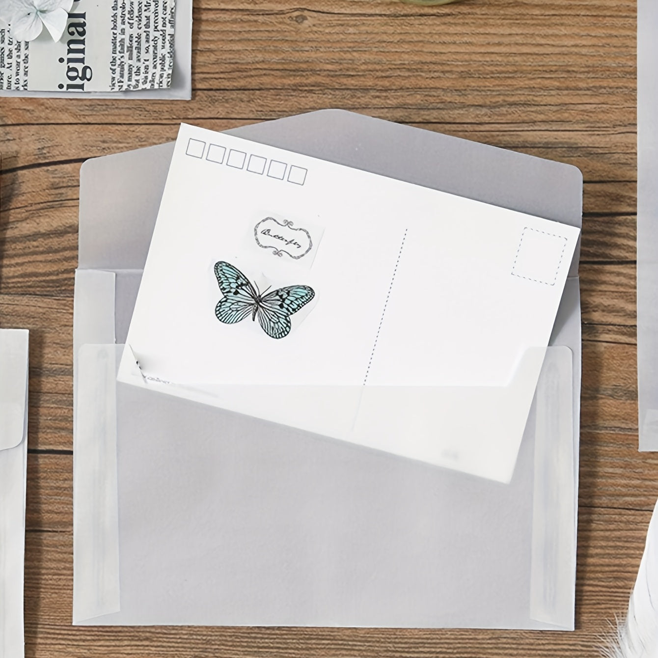 Retro Large Capacity Envelope for Office/Home, 10 Sheets/Pack