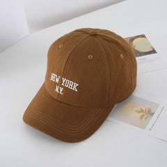 Street Letter Embroidery Washed Baseball Cap Men's Casual Cap