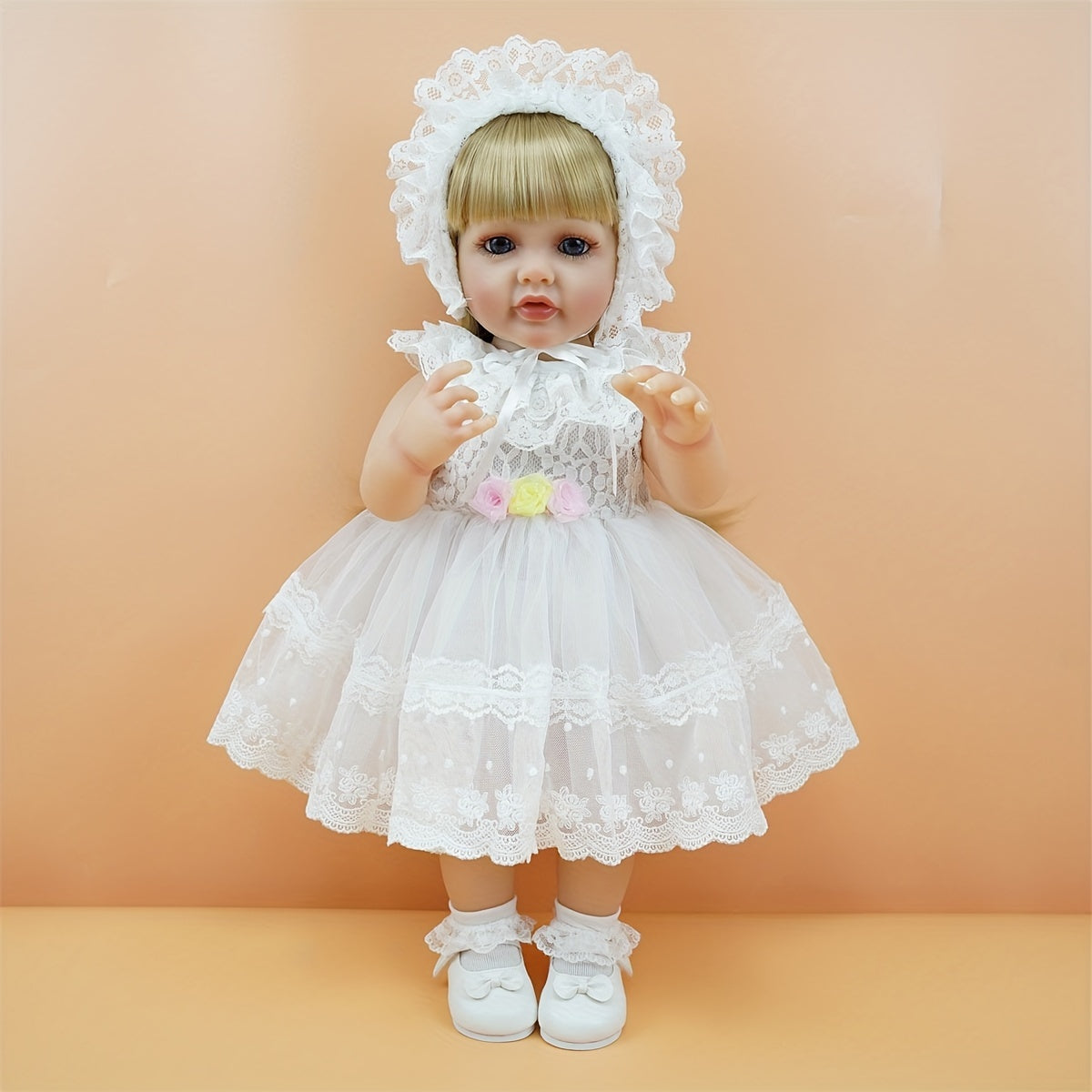 55 Doll Vinyl Princess Wedding Gown Blonde Hair Ideal Christmas Halloween