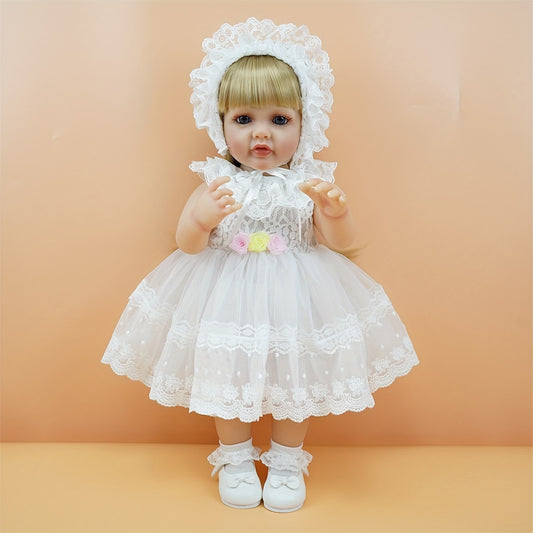 55 Doll Vinyl Princess Wedding Gown Blonde Hair Ideal Christmas Halloween
