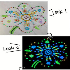 100pcs Glow in the Dark Pebbles for Magical Garden Landscaping