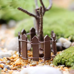 Mini Picket Fence for Dollhouse and Fairy Garden Decor